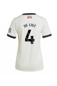 Manchester United Matthijs de Ligt #4 Voetbaltruitje 3e tenue Dames 2024-25 Korte Mouw